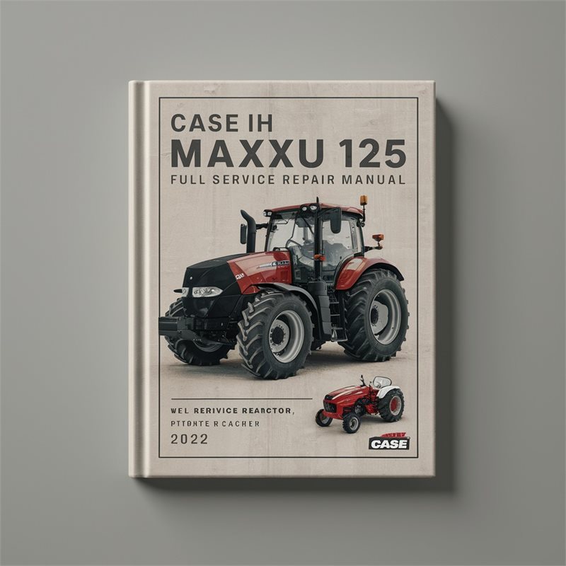 Manual de Reparación Completo Tractor CASE IH MAXXUM 125