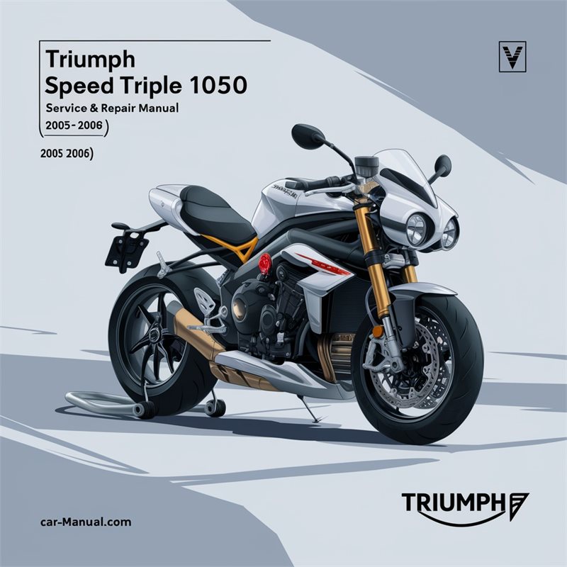 TRIUMPH SPEED TRIPLE 1050 Manual de servicio y reparación (2005 2006)-PDF