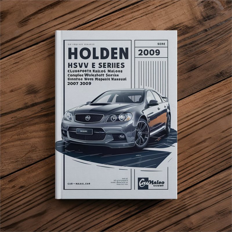 Holden HSV E Series Clubsport R8 Grange GTS Maloo Ute Senator W427 Complete Workshop Service Repair Manual 2007-2009