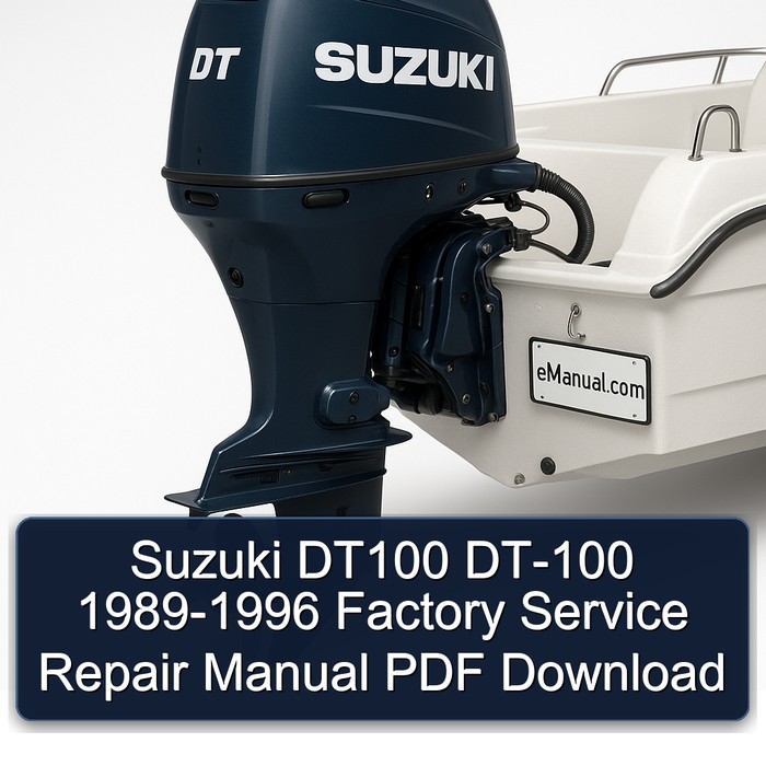 Suzuki DT100 DT-100 1989-1996 Factory Service Repair Manual PDF Download