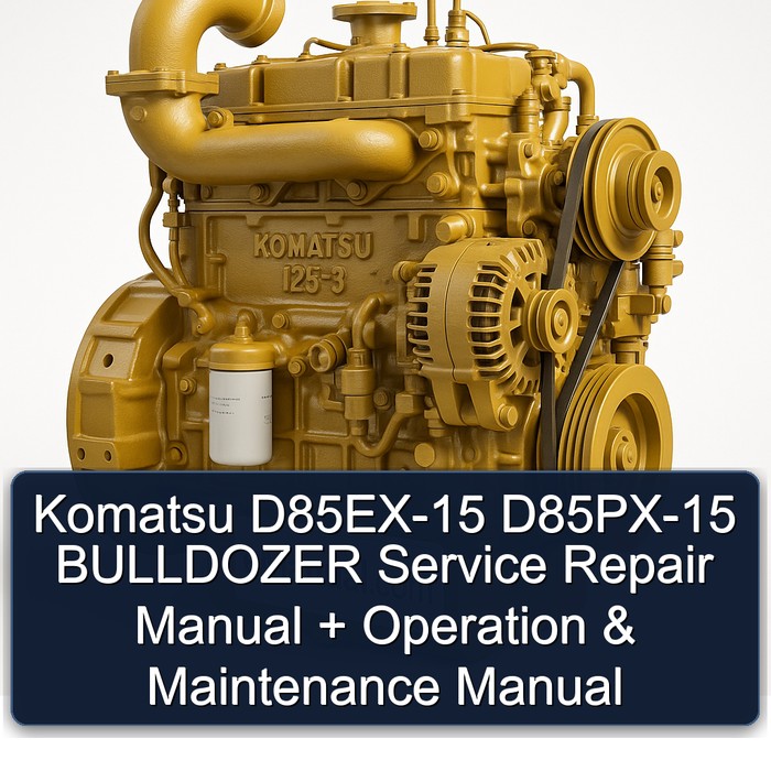 Komatsu D85EX-15 D85PX-15 BULLDOZER Service Repair Manual + Operation & Maintenance Manual