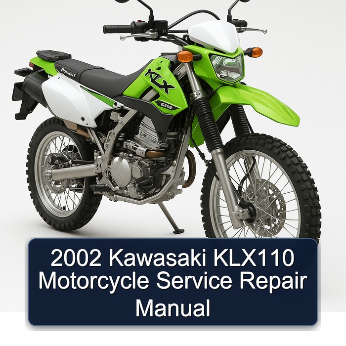 2002 Kawasaki KLX110 Motorcycle Service Repair Manual