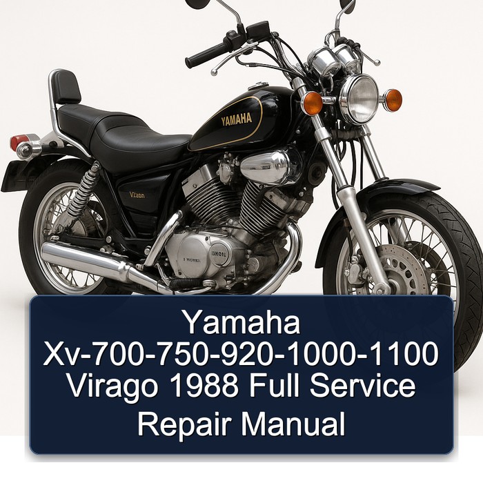Yamaha Xv-700-750-920-1000-1100 Virago 1988 Full Service Repair Manual