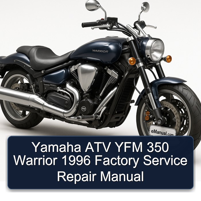 Yamaha ATV YFM 350 Warrior 1996 Factory Service Repair Manual