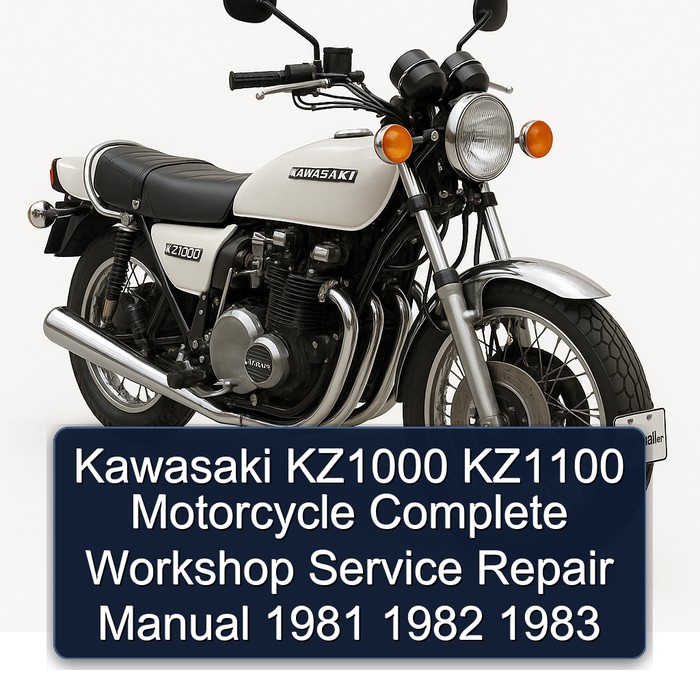 Kawasaki KZ1000 KZ1100 Motorcycle Complete Workshop Service Repair Manual 1981 1982 1983
