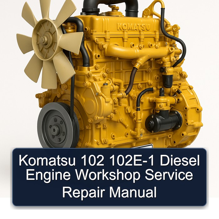 Komatsu 102 102E-1 Diesel Engine Workshop Service Repair Manual