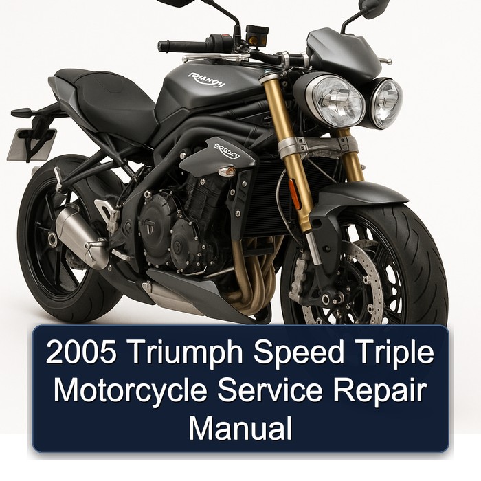 2005 Triumph Speed Triple Motorcycle Service Repair Manual