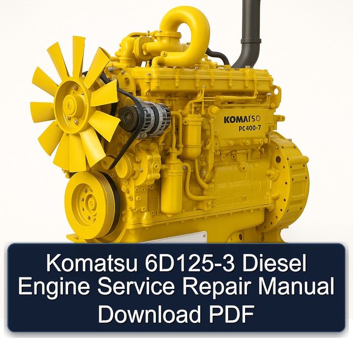 Komatsu 6D125-3 Diesel Engine Service Repair Manual Download PDF