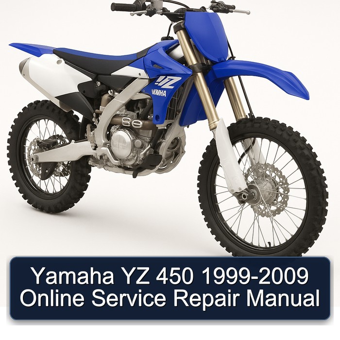 Yamaha YZ 450 1999-2009 Online Manual de servicio y reparación
