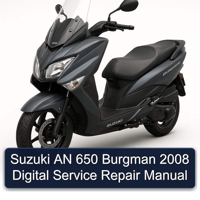 Suzuki AN 650 Burgman 2008 Digital Service Repair Manual