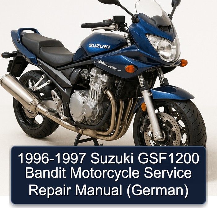 1996-1997 Suzuki GSF1200 Bandit Motorcycle Service Repair Manual (German)