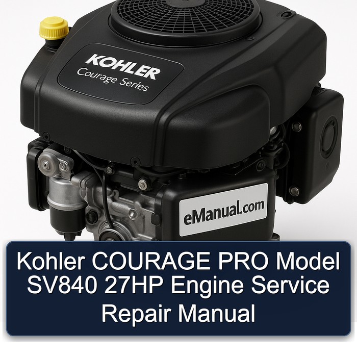 Kohler COURAGE PRO Model SV840 27HP Engine Service Repair Manual